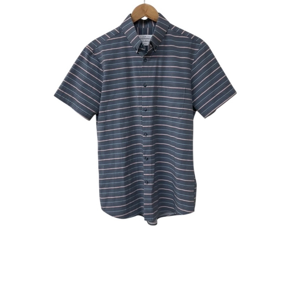 Mizzen Main Shirt Striped Classic Fit Leeward Performance Button Up L